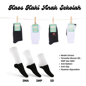 Kaos Kaki Anak Sekolah Hitam Putih Pramuka Untuk TK SD SMP SMA S